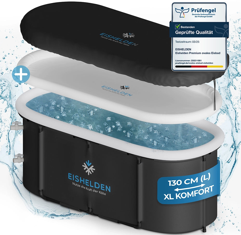 Eishelden Premium ovales Eisbad Komplettset