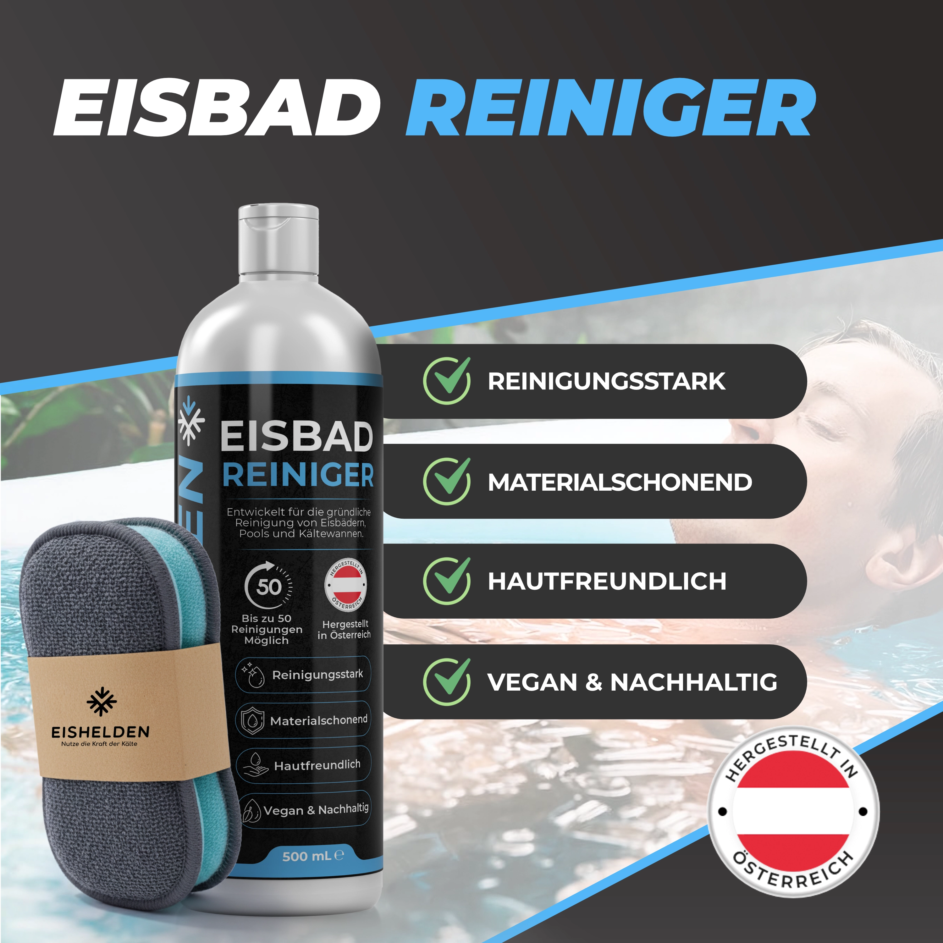 Eishelden Eisbad Reiniger