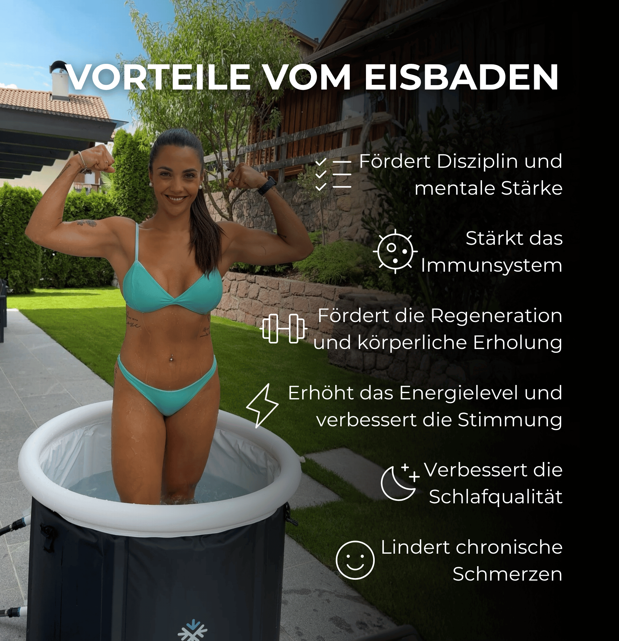 Pro Eisbad Komplettset Bundle (+ Thermometer, 3x Eisblock & Ebook)