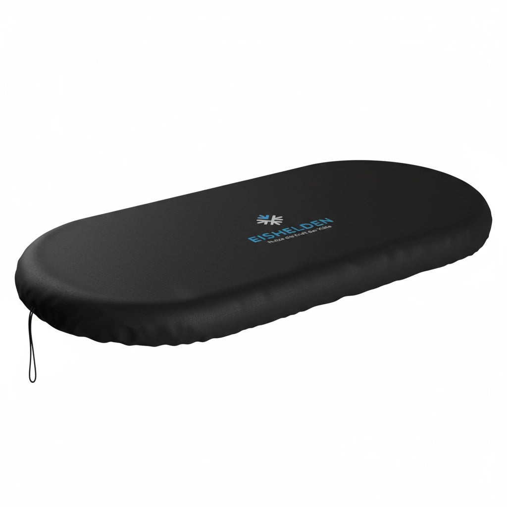 Allwetter-Abdeckung - Eishelden Premium ovales Eisbad (130 cm) XL Komplettset