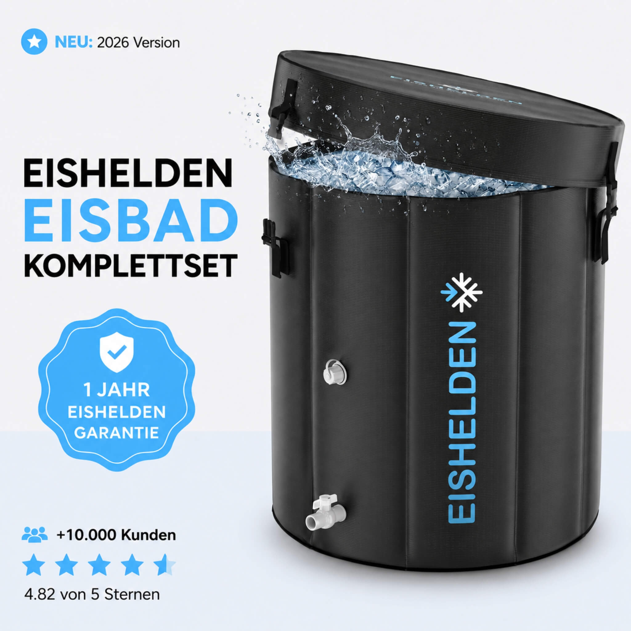 Pro Eisbad Komplettset Bundle (+ Thermometer, 3x Eisblock & Ebook)