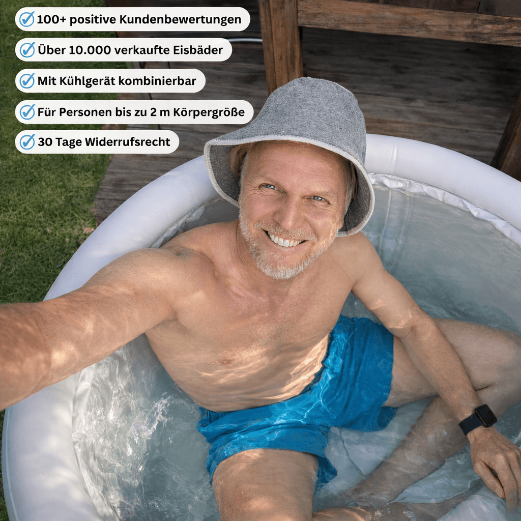 Pro Eisbad Komplettset Bundle (+ Thermometer, 3x Eisblock & Ebook)