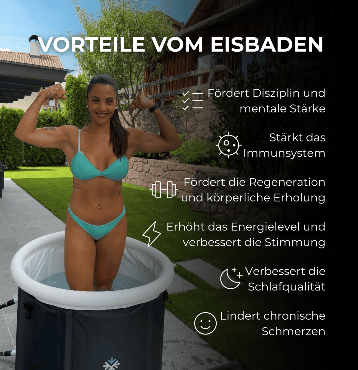 Pro Eisbad Komplettset Bundle (+ Thermometer, 3x Eisblock & Ebook)