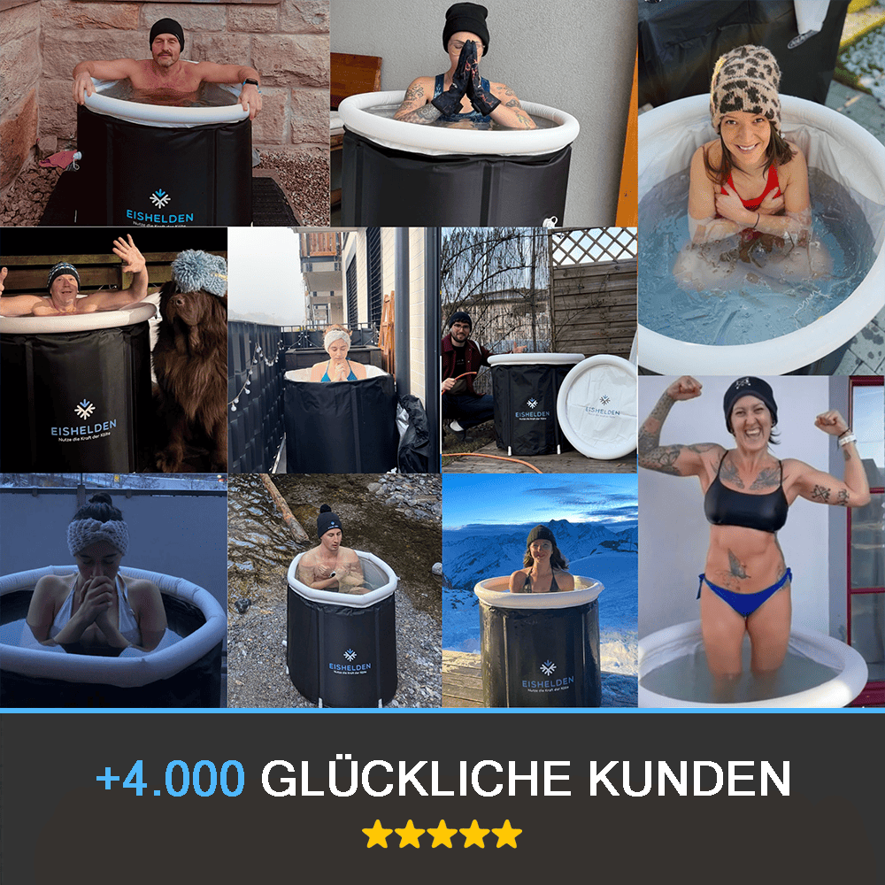 Eishelden Premium ovales Eisbad Komplettset (+ GRATIS Wasserpflege)