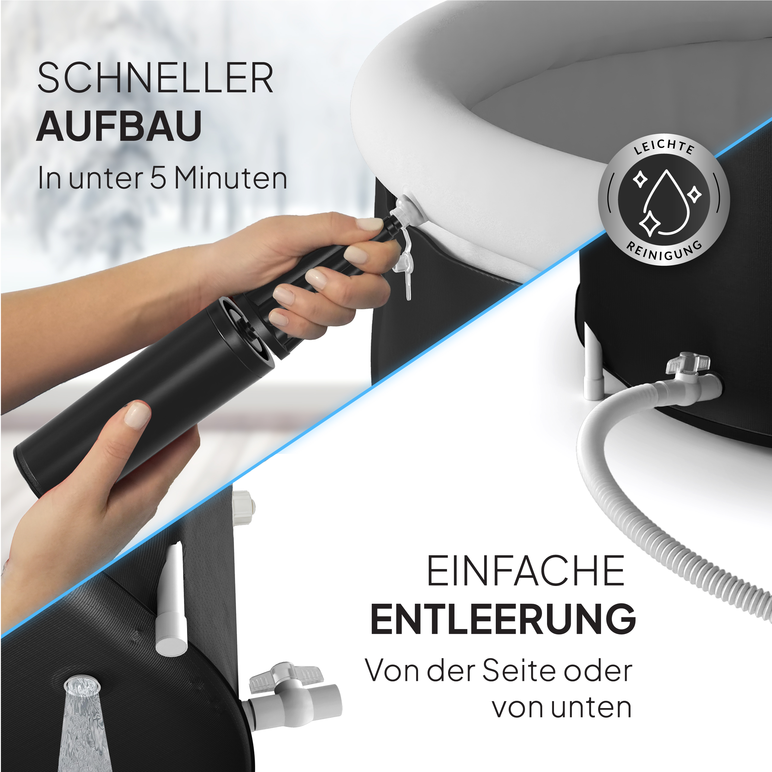Pro Eisbad Komplettset Bundle (+ Thermometer, 3x Eisblock & Ebook)