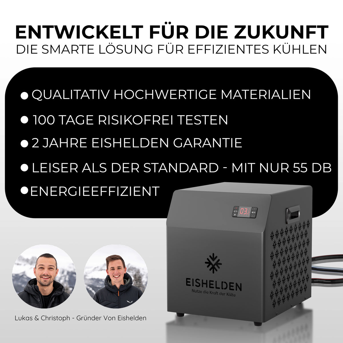 Eisbad & Durchlaufkühler Lars | All-in-One Eisbad Set