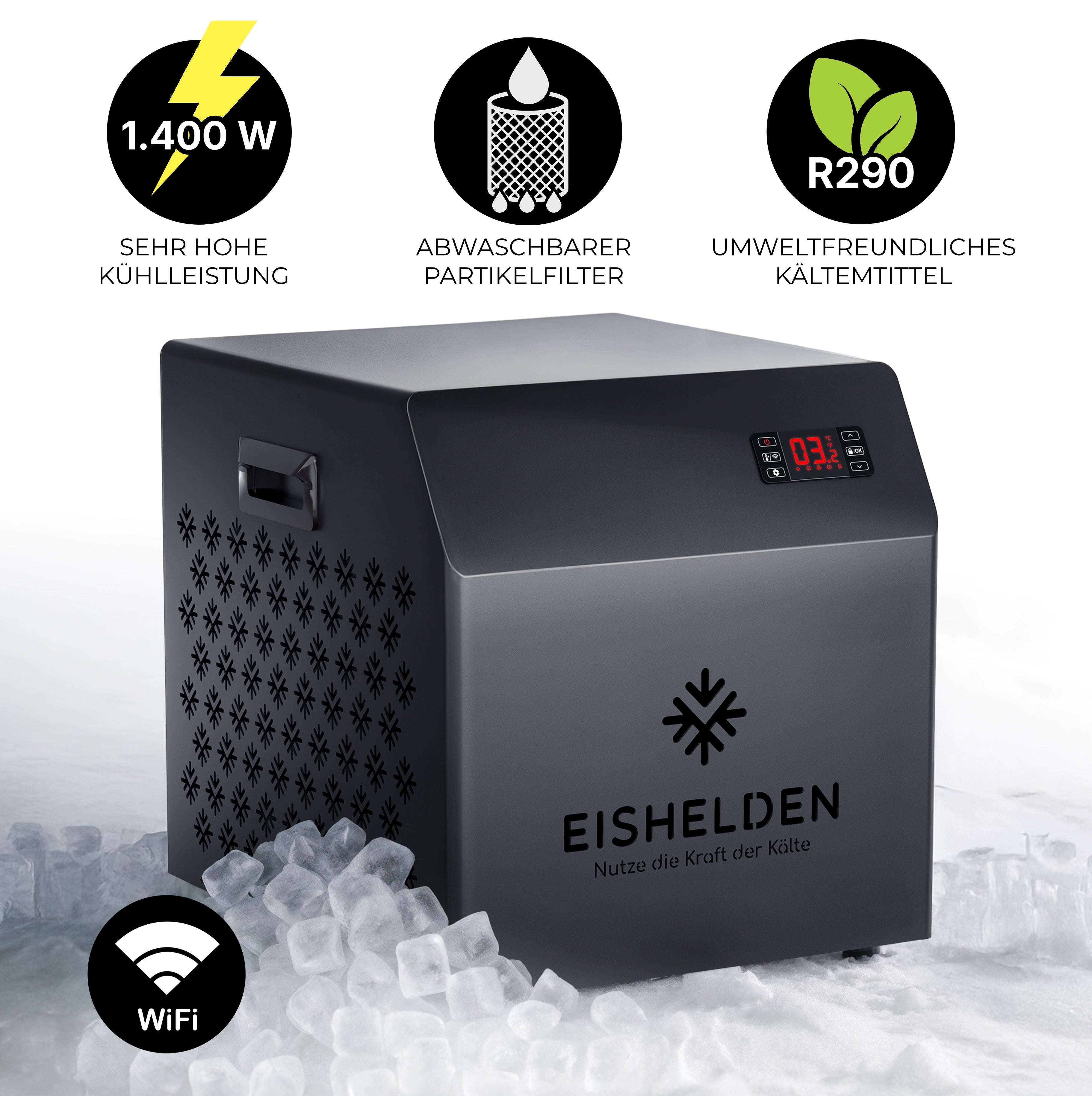 Eishelden Durchlaufkühler Björn - Powerkühlung für dein Eisbad