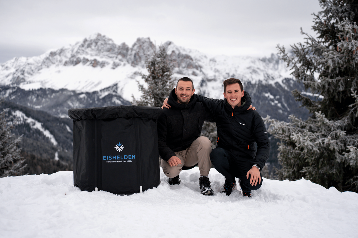 Lukas und Christoph vom Eishelden Team