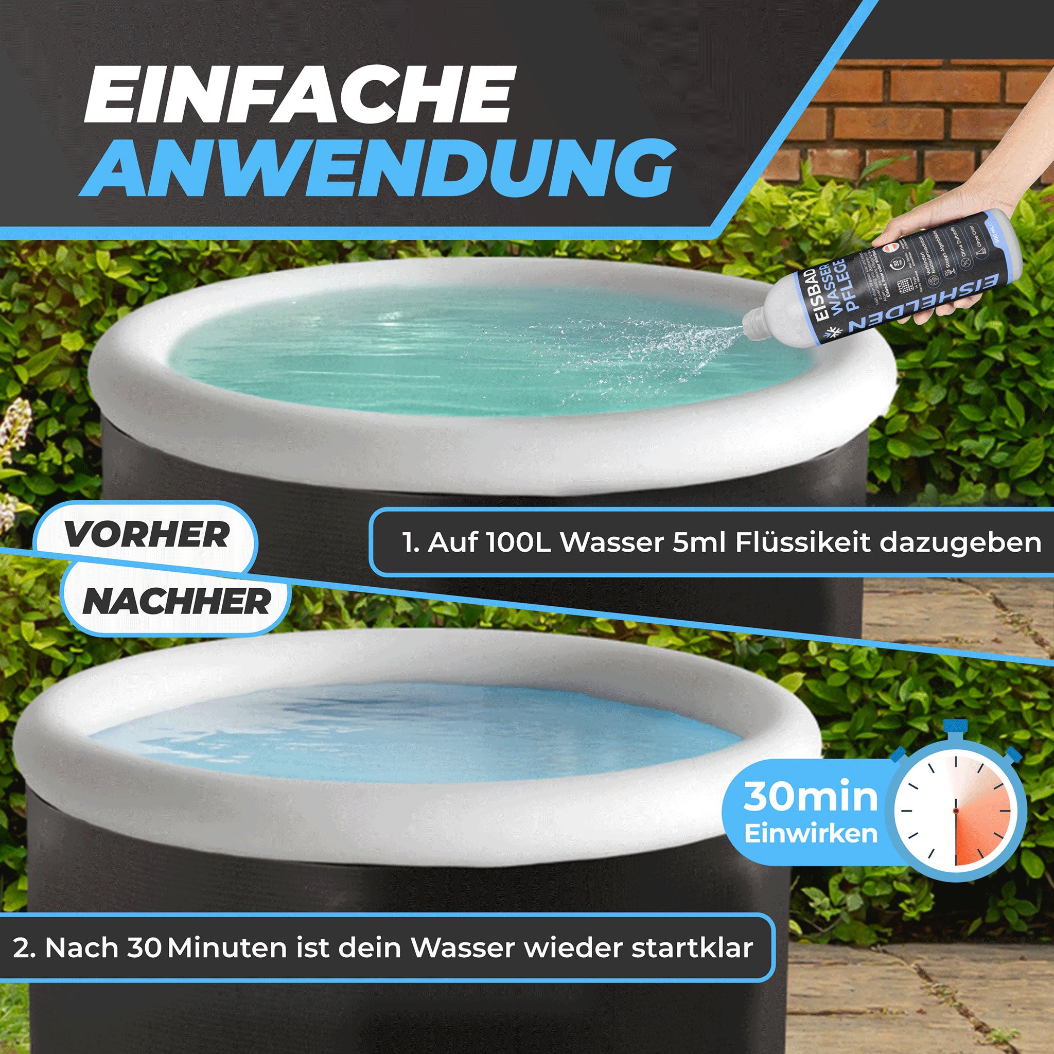 Eishelden Wasserpflege fürs Eisbad
