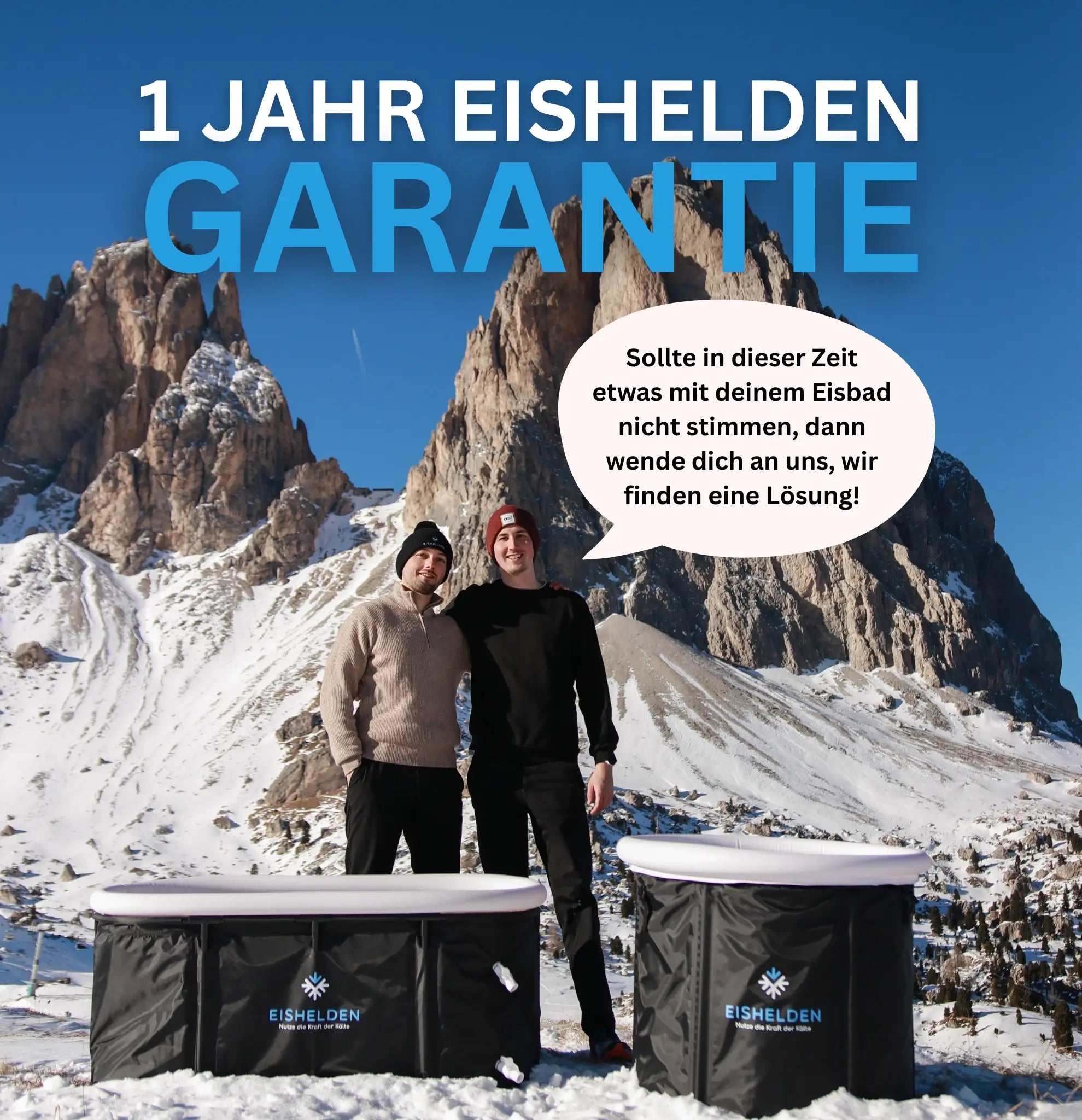 Eishelden Premium ovales Eisbad Komplettset (+ GRATIS Wasserpflege)
